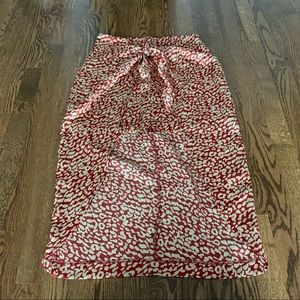 Lulus leopard wrap skirt